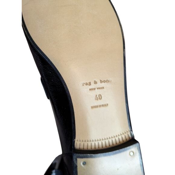 New Rag & Bone Women's Black Loafers Size 10 - Picture 6 of 11